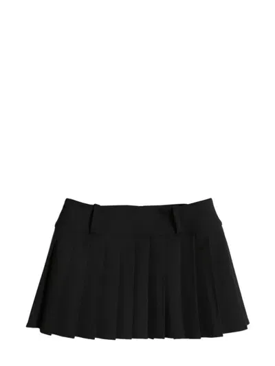 Vetements Pleated Mini Skirt In Black