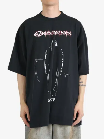 Vetements Reaper Logo T-shirt In Black