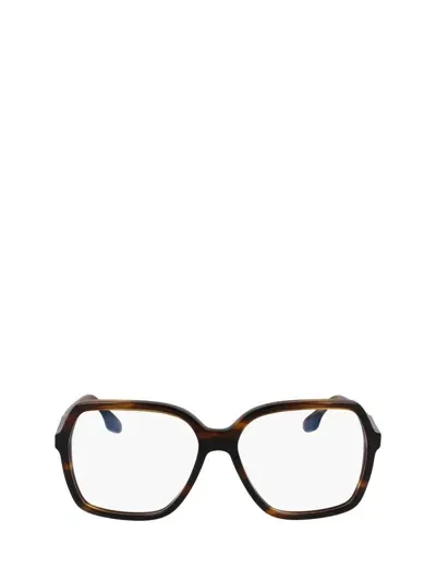 Victoria Beckham Eyeglasses In Striped Khaki