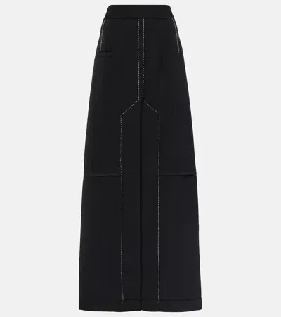 Victoria Beckham Low-rise Maxi Skirt In Black