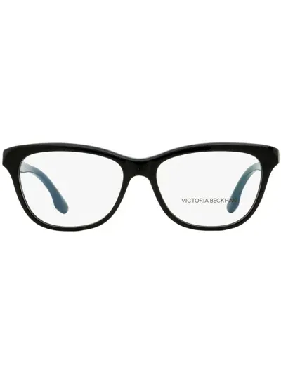 Victoria Beckham Rectangle-frame Glasses In Black