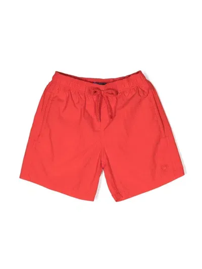 Vilebrequin Kids' Boys Red Water-reactive Swim Shorts