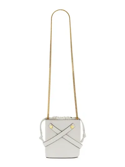 Visone Jane Bucket Bag In White