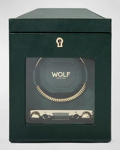 Wolf British Racing Single Watch Winder In Green