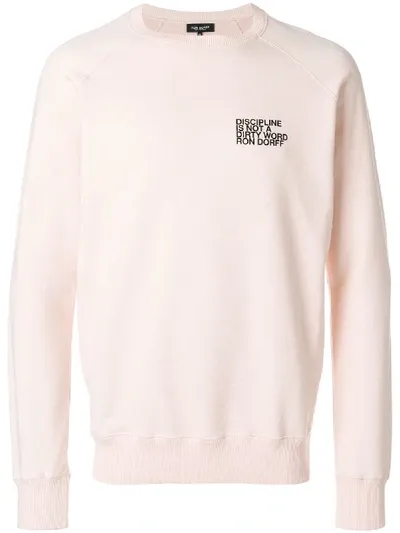 Ron Dorff Discipline Small Print Sweatshirt In Pink & Purple