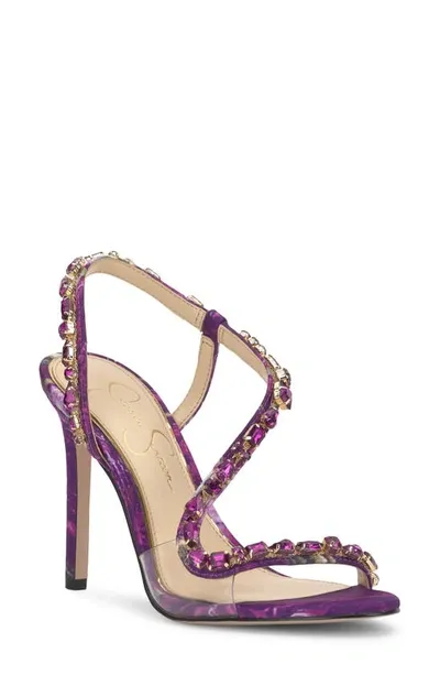 Jessica Simpson Jaycin Sandal In Amethyst Combo Satin