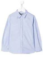 Bonpoint Kids' Classic Collar Shirt In Blue