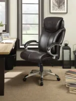 Serta Big Tall Executive Office Chair In Dark Brown