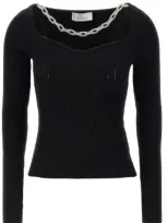 Giuseppe Di Morabito Jewel Chain Sweater Sweater, Cardigans Black