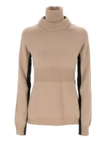 Moncler Roll-neck Sweater In Beige