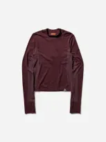 Nike Women S Acg Delta River Baselayer Longsleeve Top Burgundy Crush In Multicolor