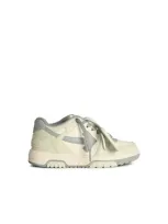 Off-white 'o.o.o' Light Green Leather Blend Sneakers